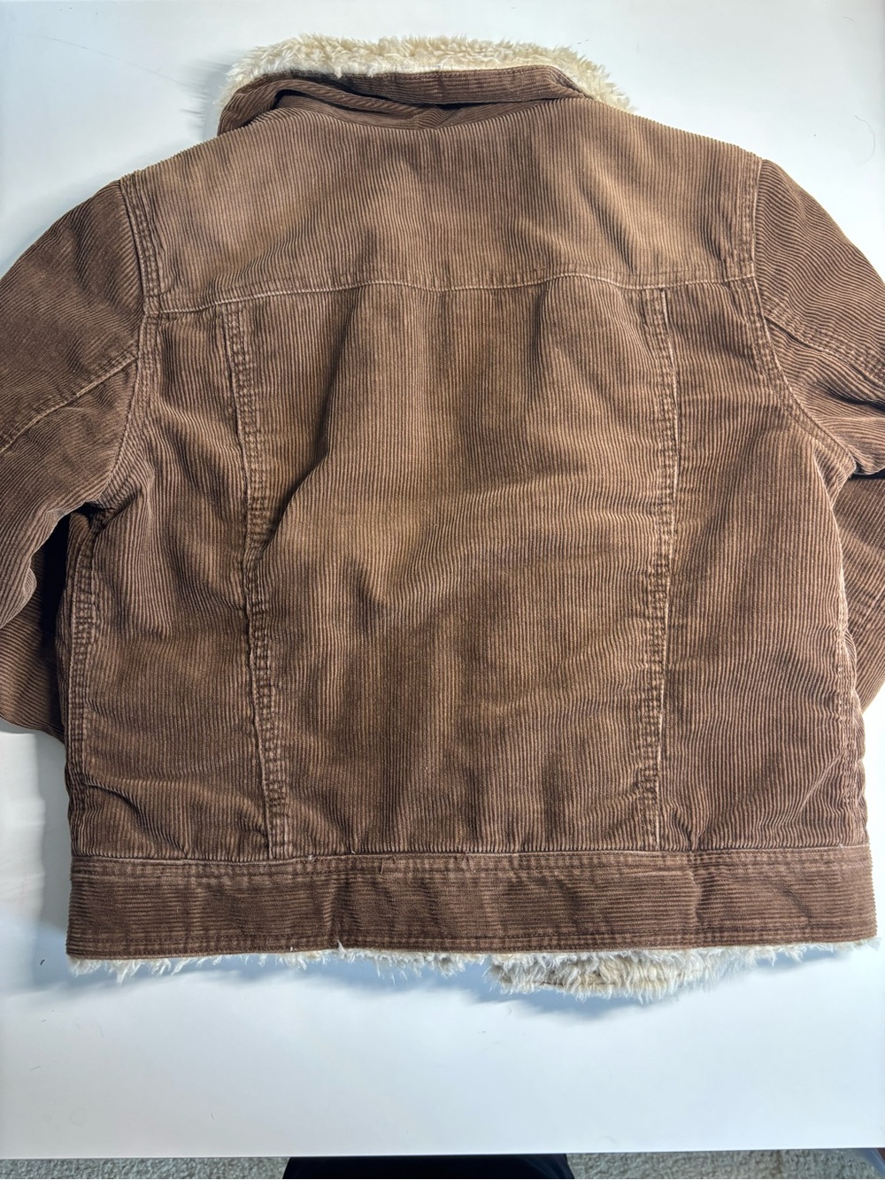 Vintage Y2K Abercrombie & Fitch Sherpa Corduroy Trucker Jacket - Picture 2 of 4